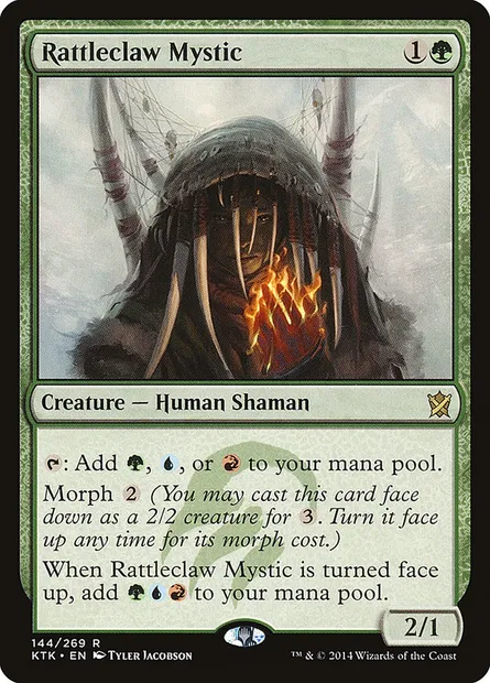 Rattleclaw Mystic, Magic card KTK 144 — Khans of Tarkir set