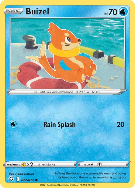 Buizel, Pokémon card SHF 22 — Shining Fates set