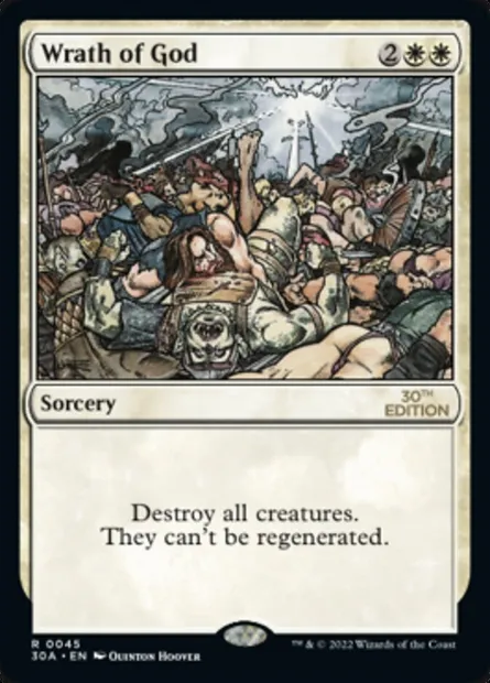 Colère de Dieu, carte Magic 30A 45 — extension 30th Anniversary Edition
