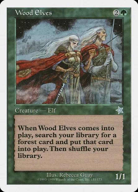 Wood Elves, Magic card S99 153 — Starter 1999 set