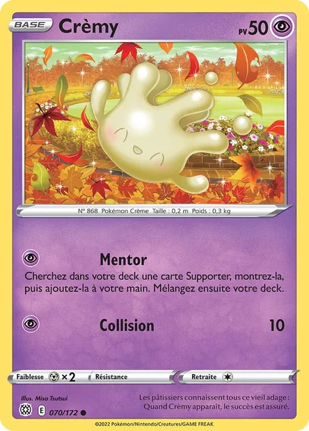 Crèmy, carte Pokémon BRS 070 — extension Stars Étincelantes