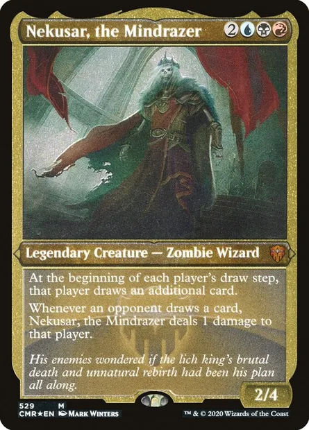 Nekusar, the Mindrazer, Magic card CMR 529 — Commander Legends set