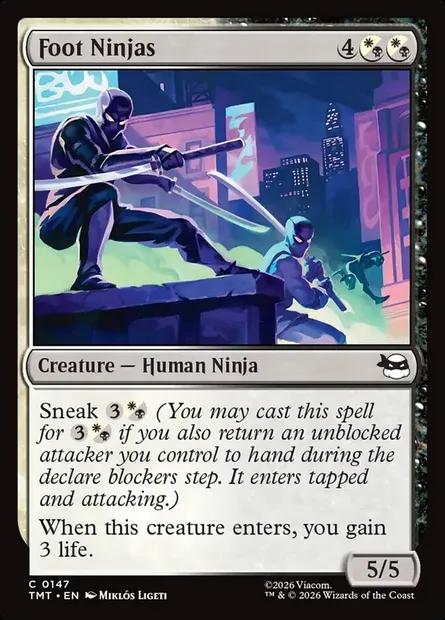 Foot Ninjas, Magic card TMT 147 — Teenage Mutant Ninja Turtles set
