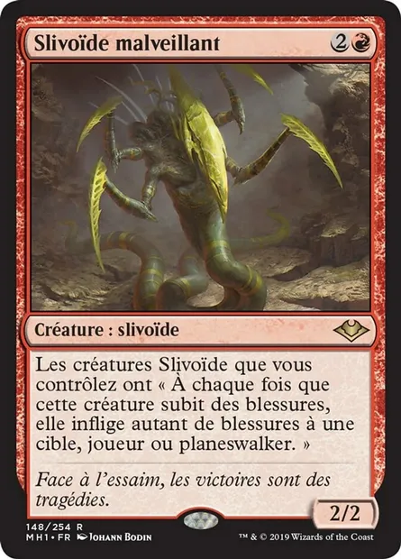 Slivoïde malveillant, carte Magic MH1 148 — extension Horizons du Modern