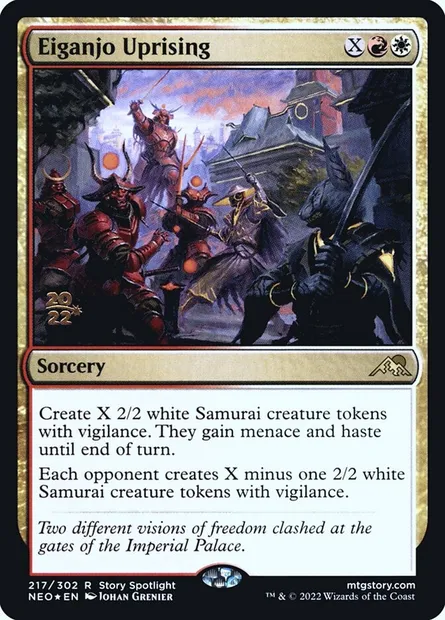 Eiganjo Uprising, Magic card PNEO 217s — Kamigawa: Neon Dynasty Promos set