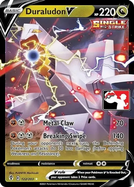 Duralugon V, carte Pokémon PPS 122 — extension Play! Pokémon Prize Pack Series