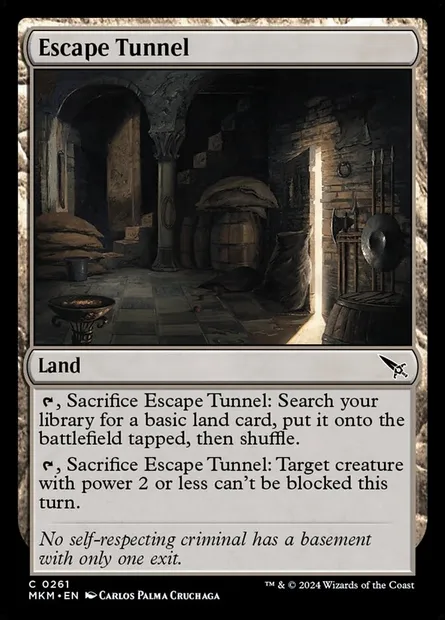 Escape Tunnel, Magic card MKM 261 — Murders at Karlov Manor set