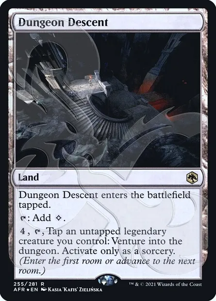 Dungeon Descent, Magic card PAFR 255a — Adventures in the Forgotten Realms Promos set