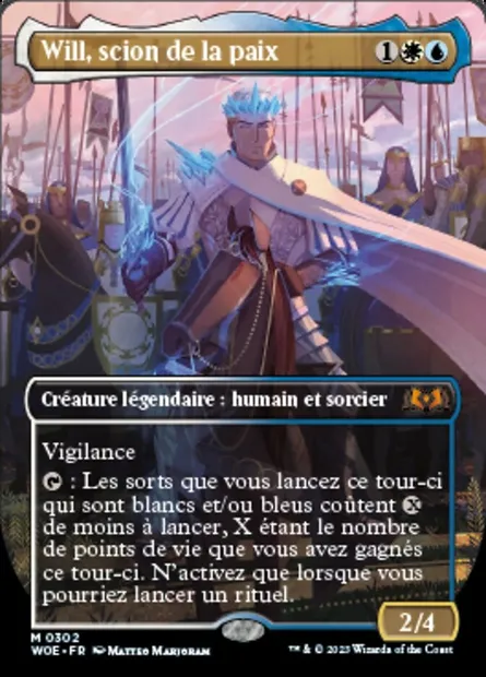 Will, scion de la paix, carte Magic WOE 302 — extension Wilds of Eldraine