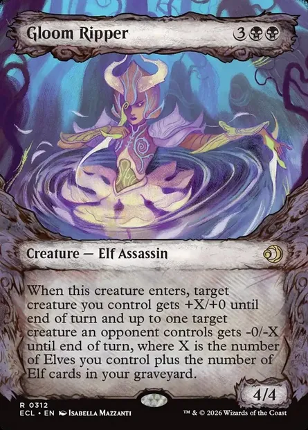 Gloom Ripper, Magic card ECL 312 — Lorwyn Eclipsed set