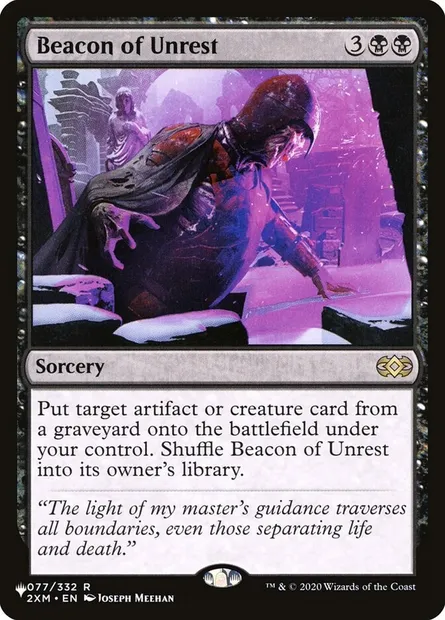 Beacon of Unrest, Magic card PLST 2XM-77 — The List set