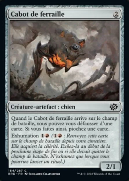 Cabot de ferraille, carte Magic BRO 164 — extension La Guerre Fratricide