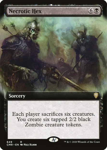 Necrotic Hex, Magic card CMR 649 — Commander Legends set