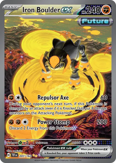 Iron Boulder ex, Pokémon card TEF 207 — Temporal Forces set