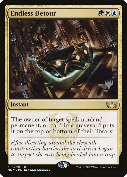 Endless Detour, Magic card PSNC 183p — Streets of New Capenna Promos set