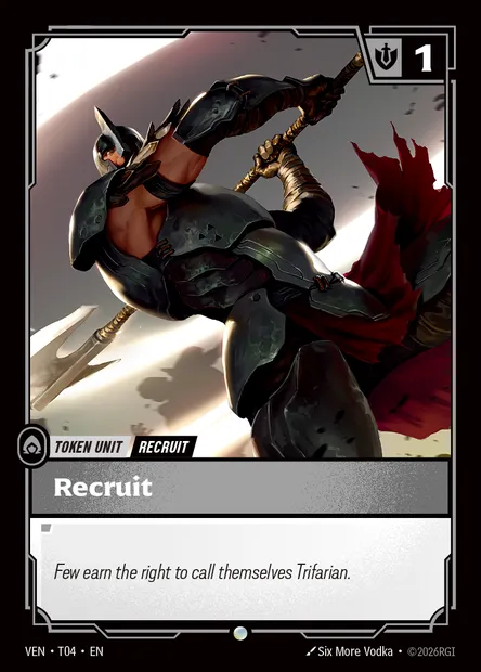 Recruit, carte Riftbound VEN T04 — extension Vendetta
