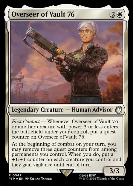 Superviseur de l'Abri 76, carte Magic PIP 547 — extension Fallout