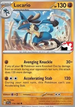 Lucario, carte Pokémon PPS 114-2 — extension Play! Pokémon Prize Pack Series