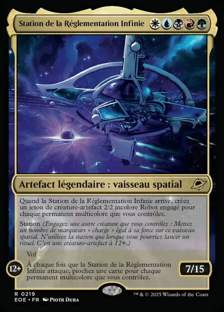Station de la Réglementation Infinie, carte Magic EOE 219 — extension Edge of Eternities
