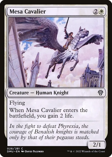 Mesa Cavalier, Magic card DMU 26 — Dominaria United set