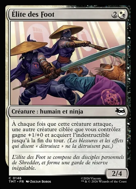 Élite des Foot, carte Magic TMT 146 — extension Teenage Mutant Ninja Turtles