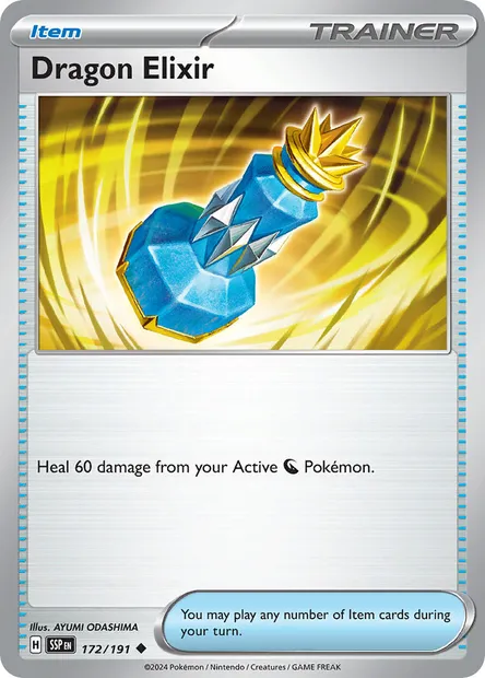 Dragon Elixir, Pokémon card SSP 172 — Surging Sparks set