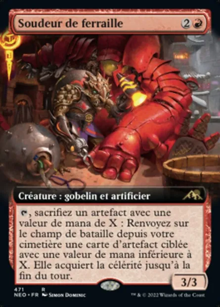 Soudeur de ferraille, carte Magic NEO 471 — extension Kamigawa: La Dynastie Néon