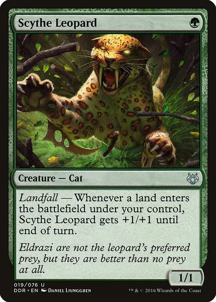 Scythe Leopard, Magic card DDR 19 — Duel Decks: Nissa vs. Ob Nixilis set