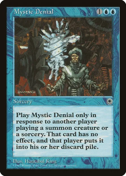 Mystic Denial, Magic card POR 61 — Portal set