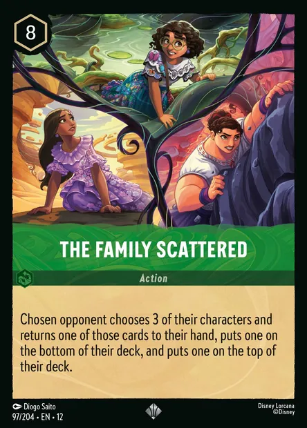 The Family Scattered, Disney Lorcana card CH12-097 — Wilds Unknown set