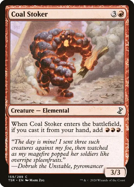 Coal Stoker, Magic card TSR 159 — Time Spiral Remastered set