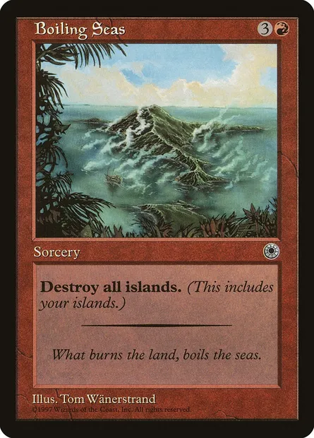 Boiling Seas, Magic card POR 119 — Portal set