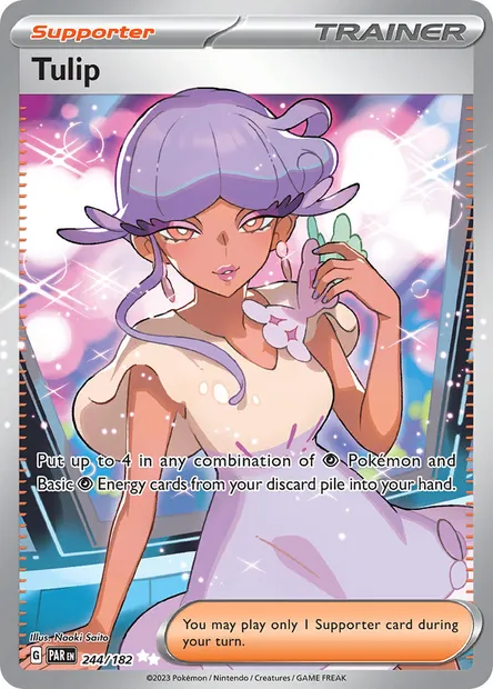 Tulip, Pokémon card PAR 244 — Paradox Rift set