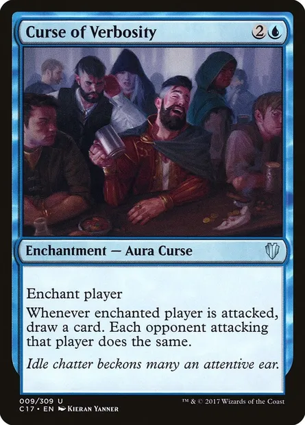 Curse of Verbosity, Magic card C17 9 — Commander 2017 set