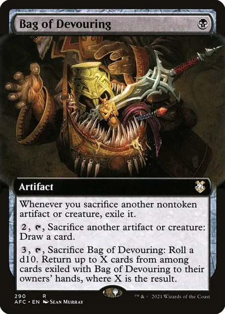Bag of Devouring, Magic card AFC 290 — Forgotten Realms Commander set