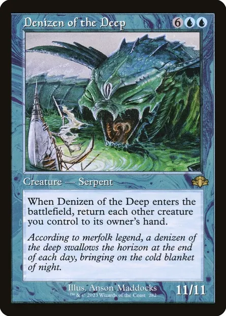Denizen of the Deep, Magic card DMR 282 — Dominaria Remastered set