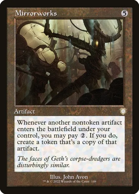 Mirrorworks, Magic card BRC 149 — The Brothers' War Commander set
