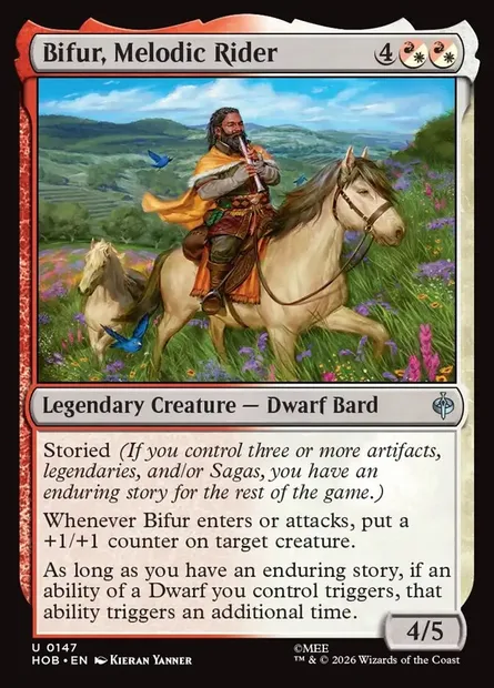 Bifur, Melodic Rider, Magic card HOB 147 — The Hobbit set