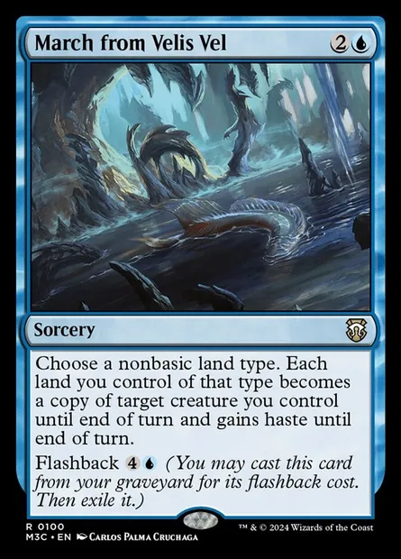 March from Velis Vel, Magic card M3C 100 — Modern Horizons 3 Commander set