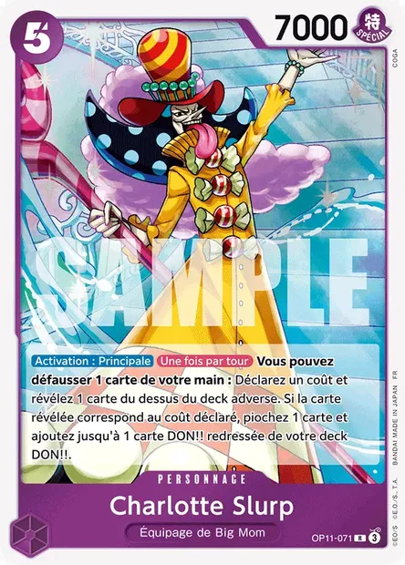 Charlotte Slurp, carte One Piece OP11-071 — extension DES POINGS VIFS COMME L'ÉCLAIR