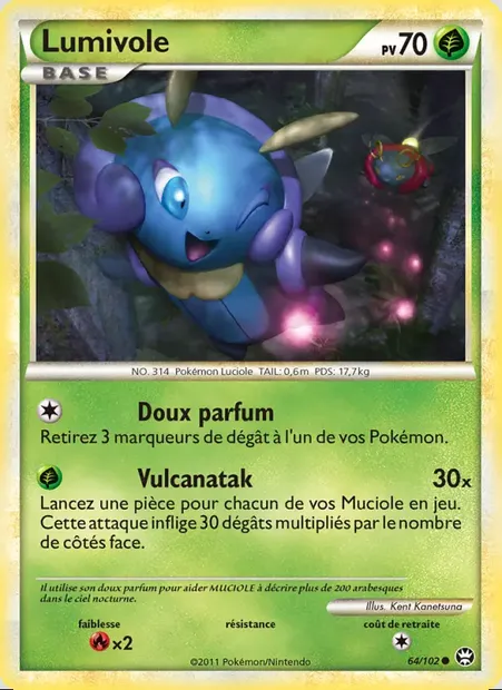 Lumivole, carte Pokémon TM 64 — extension Triomphant