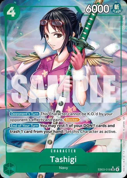 Tashigi, One Piece card EB03-018 — ONE PIECE HEROINES EDITION set