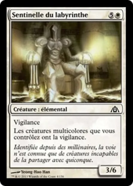 Sentinelle du labyrinthe, carte Magic DGM 4 — extension Le labyrinthe du dragon
