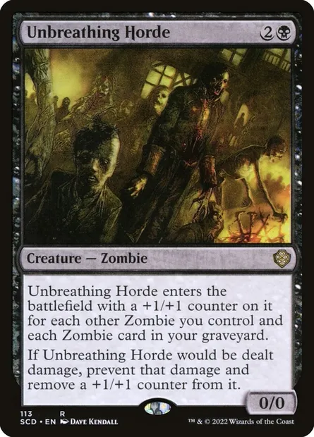 Horde sans souffle, carte Magic SCD 113 — extension Starter Commander Decks