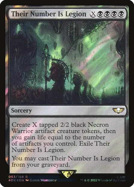 Their Number Is Legion, Magic card 40K 63★ — Warhammer 40,000 Commander set