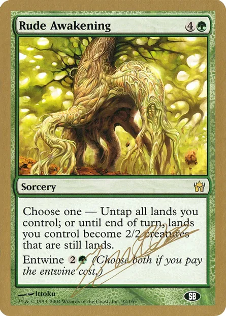 Éveil brusque, carte Magic WC04 jn92sb — extension World Championship Decks 2004