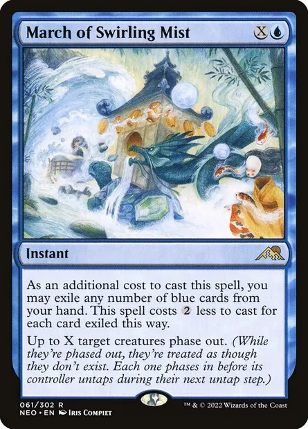 March of Swirling Mist, Magic card NEO 61 — Kamigawa: Neon Dynasty set