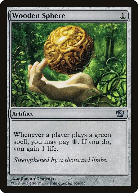 Wooden Sphere, Magic card 8ED 321★ — Eighth Edition set