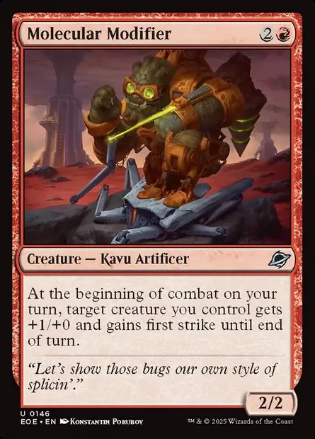 Molecular Modifier, Magic card EOE 146 — Edge of Eternities set