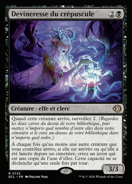 Devineresse du crépuscule, carte Magic ECL 122 — extension Lorwyn Eclipsed